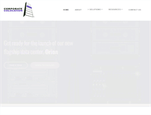 Tablet Screenshot of corporatecolocation.com